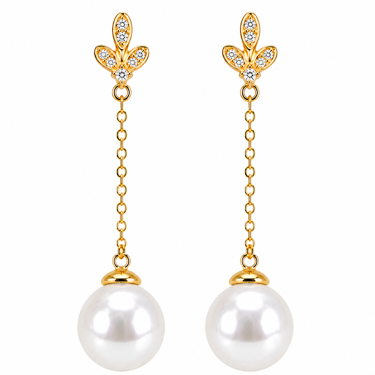 Pearl drop earrings
